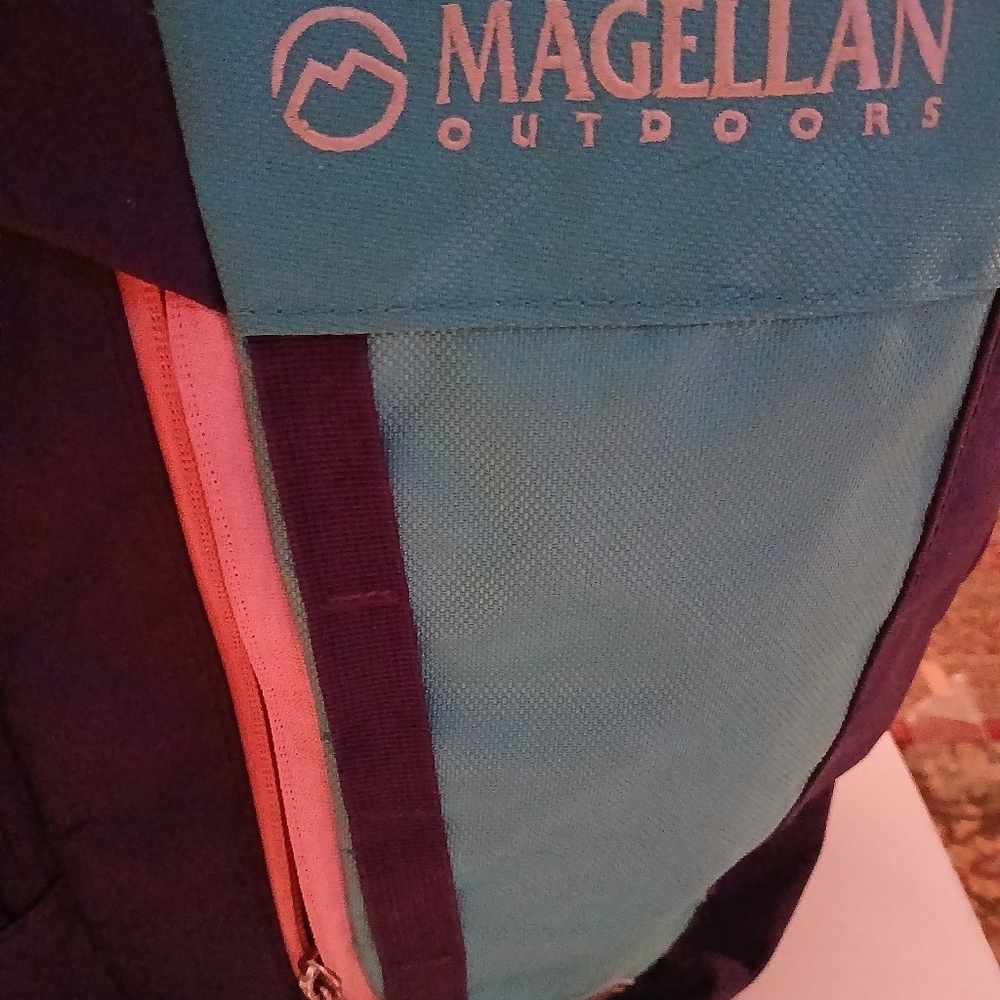 Magellan Outdoors Blue and Purple Backpack with Structured Design. Very Nice!! - Picture 10 of 12